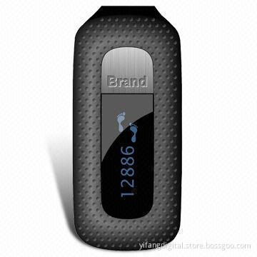 BLE Waist Pedometer, Tracks and Records Your Daily Steps by Apps Game Supported and Syncs Stats